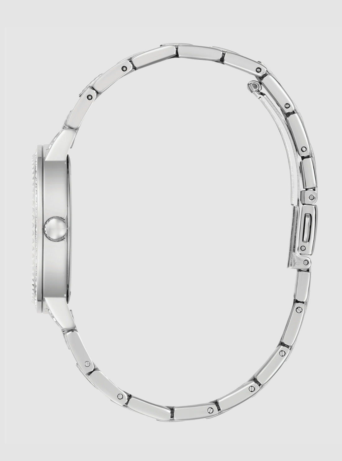 GUESS Accessories Silver G Lace Gray Dial Glitz Watch GW0944L1 Side View