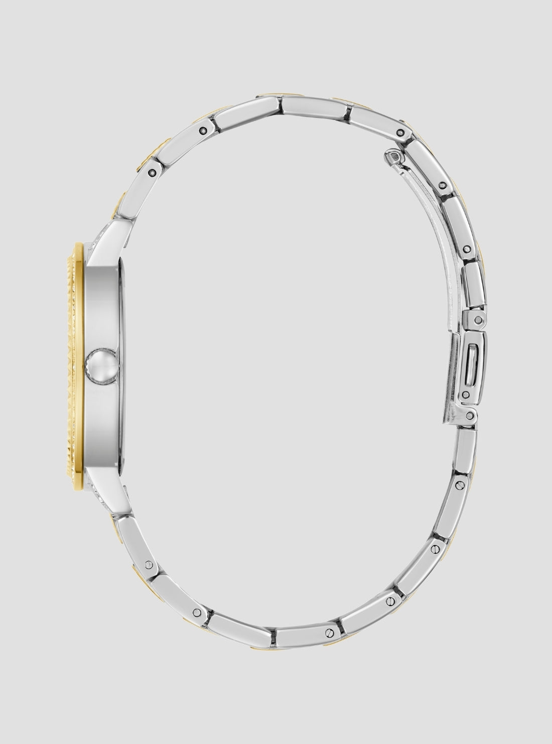 GUESS Accessories Silver Gold G Lace Watch GW0944L3 Side View