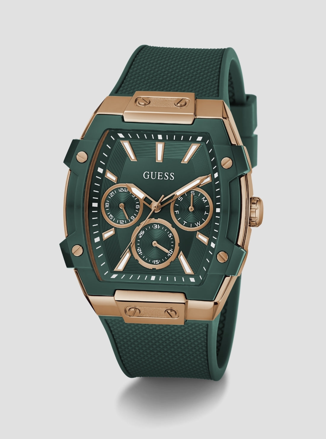 GUESS Womens Green Phoenix Watch GW0956G6 Front Side View