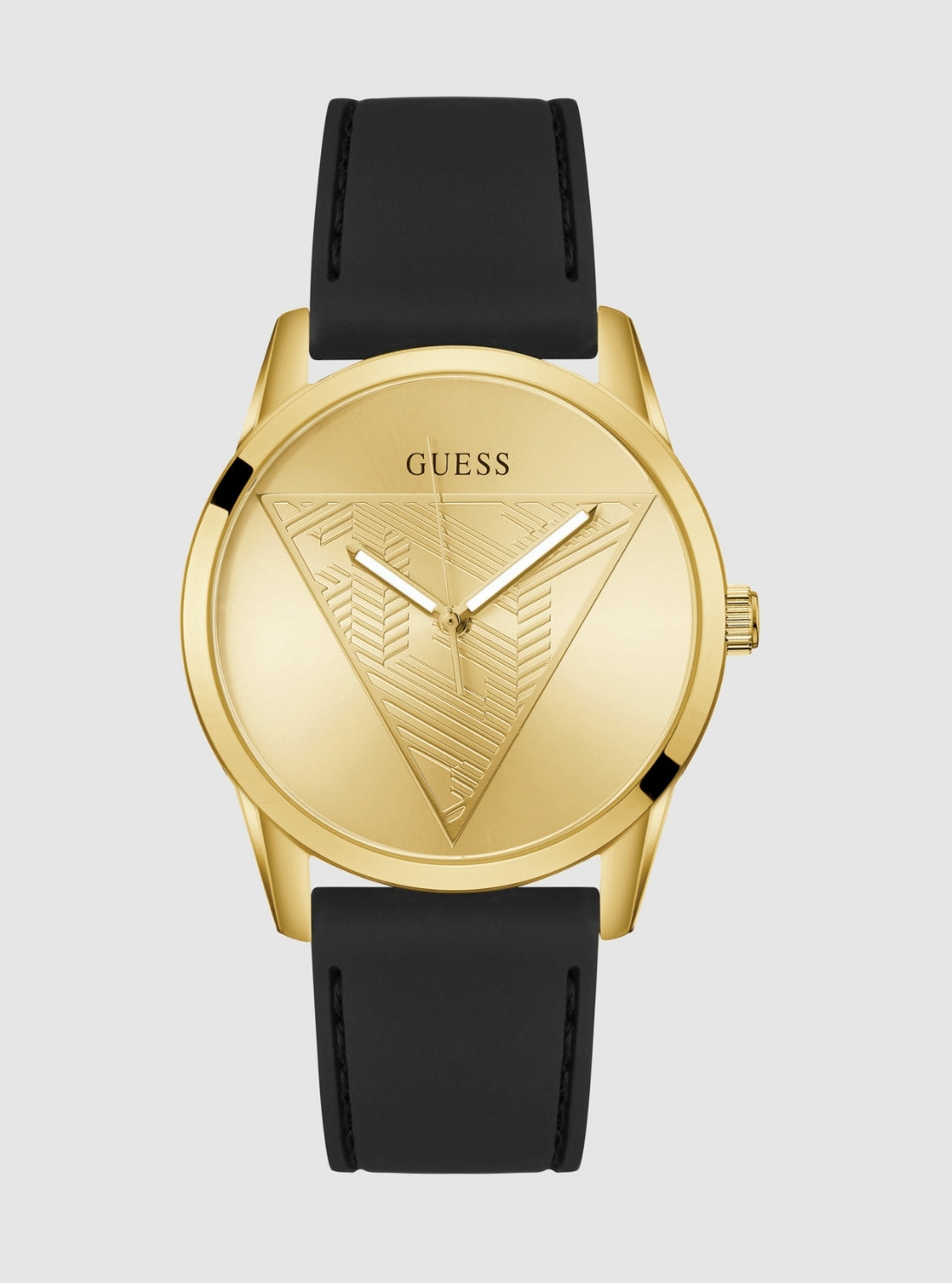 GUESS Accessories Gold Black Clark Watch GW0957G2 Front View