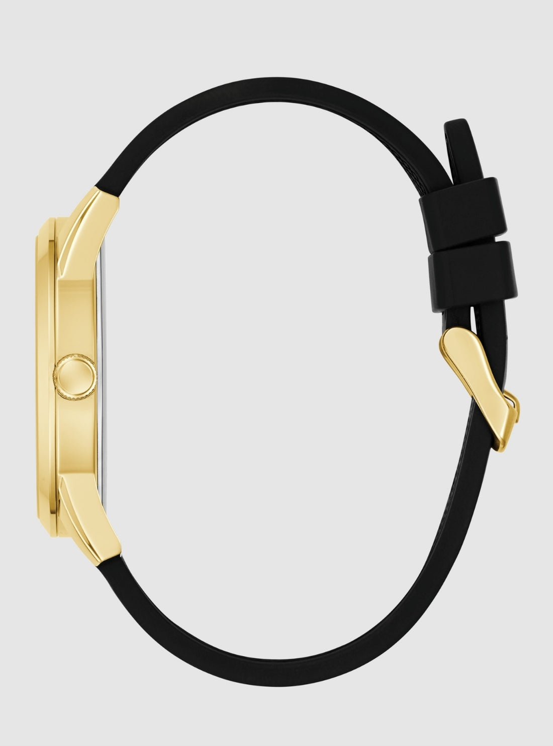 GUESS Accessories Gold Black Clark Watch GW0957G2 Side View