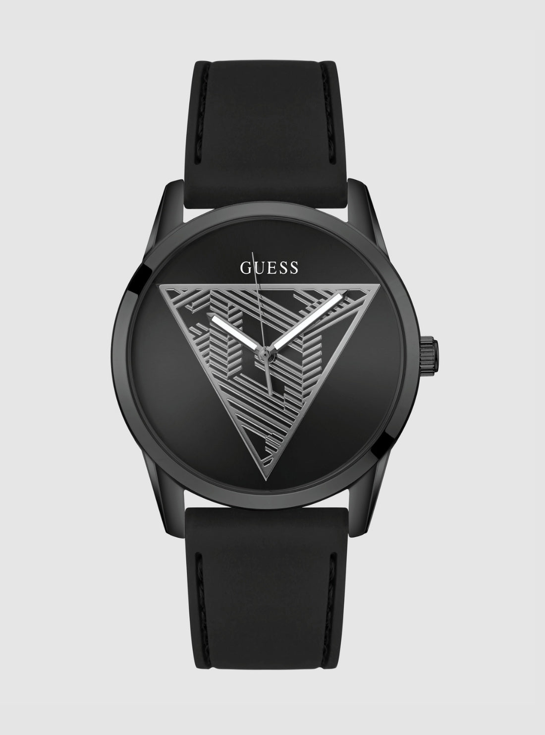GUESS Accessories Black Clark Dial Watch GW0957G3 Front View