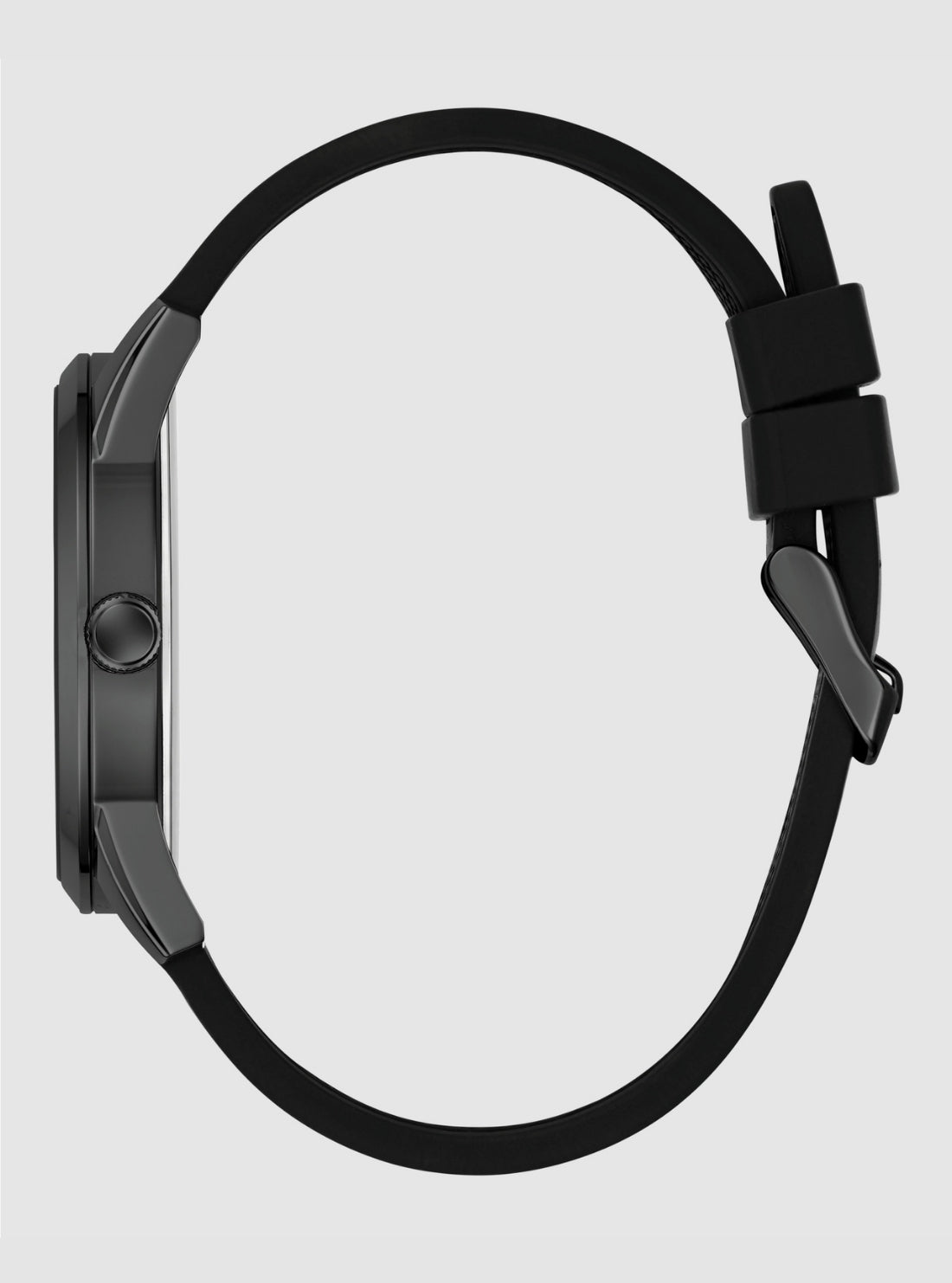 GUESS Accessories Black Clark Dial Watch GW0957G3 Side View