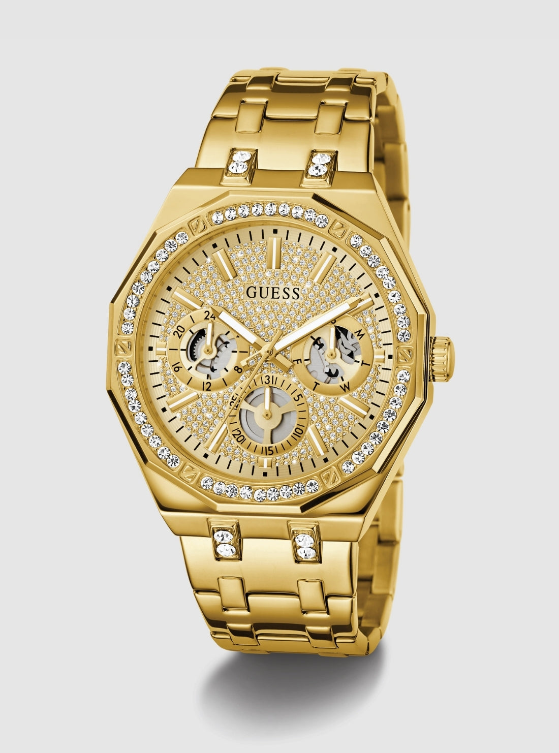 GUESS Accessories Gold Kryptonite Glitz Watch GW0960G2 Front View_2