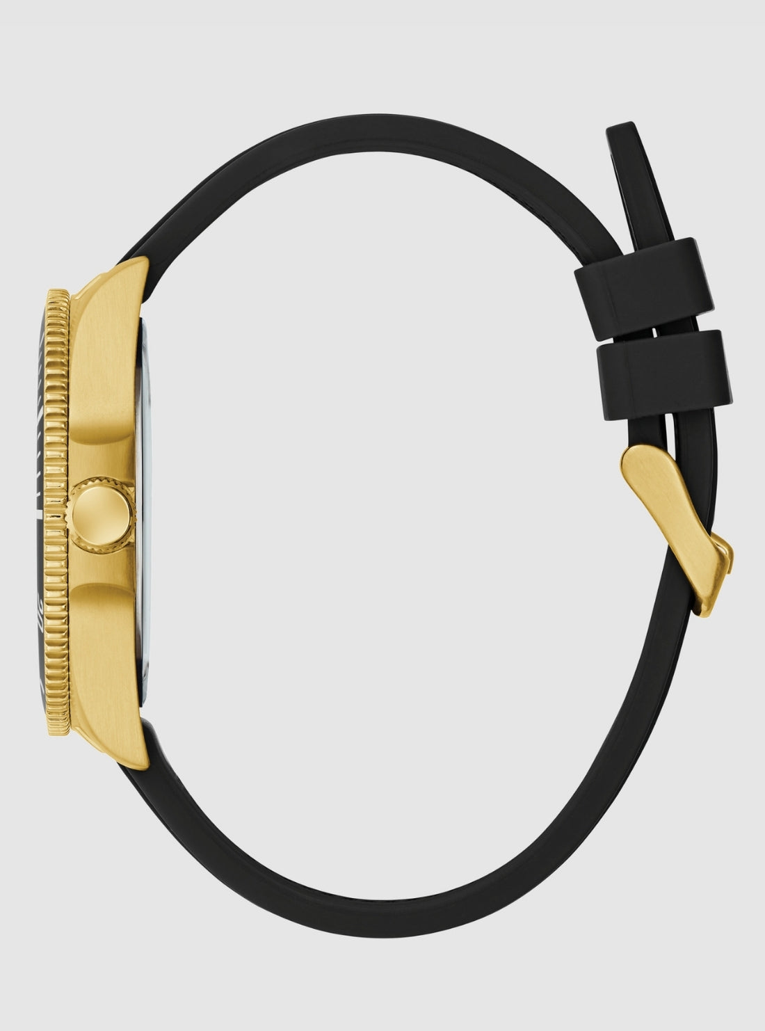 GUESS Accessories Black Cliff Green Dial Watch GW0969G2 Side View