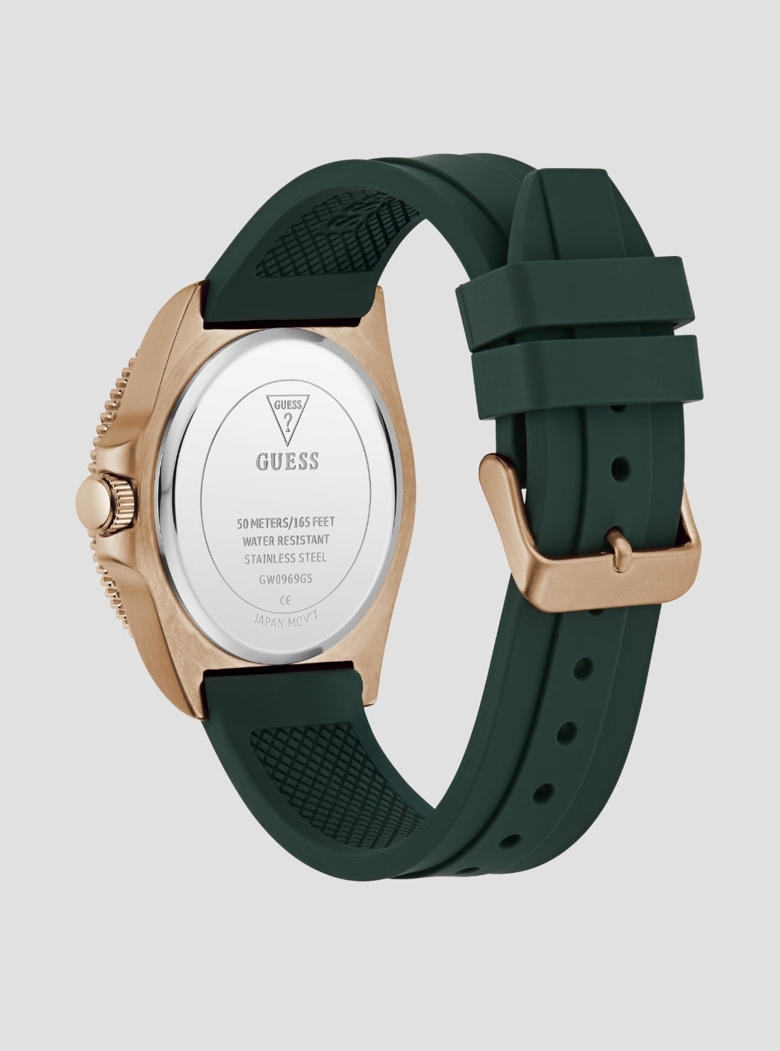 GUESS Accessories Green Cliff Watch GW0969G5 Back View