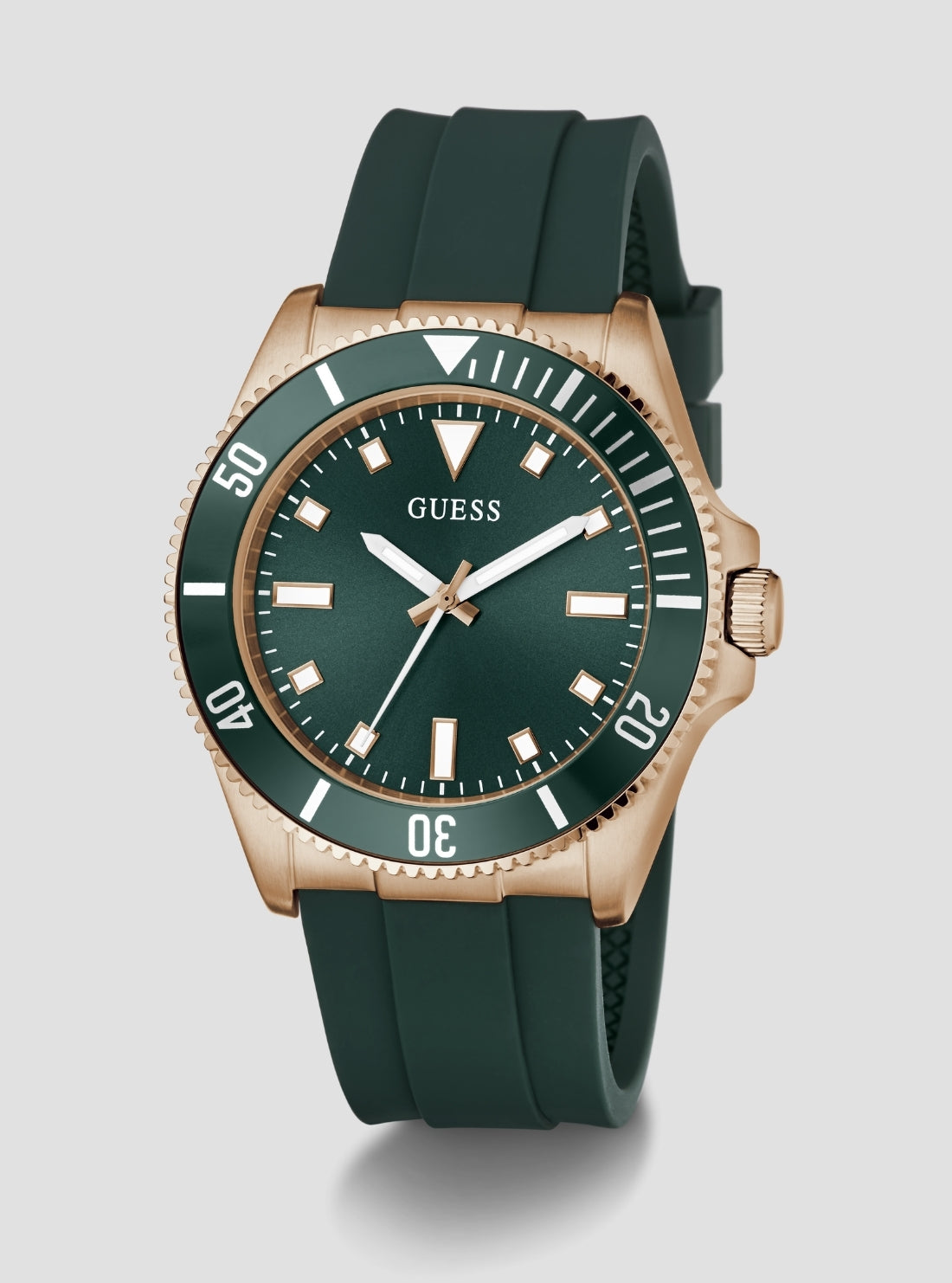 GUESS Accessories Green Cliff Watch GW0969G5 Front Side View