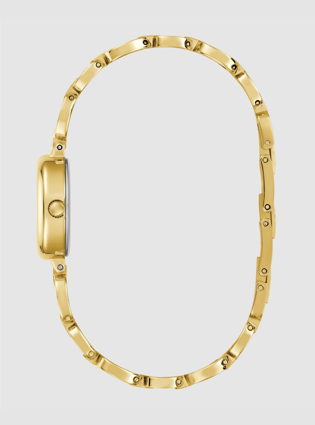 GUESS Accessories Gold Vivian Oval Link Watch GW0982L2 Side View