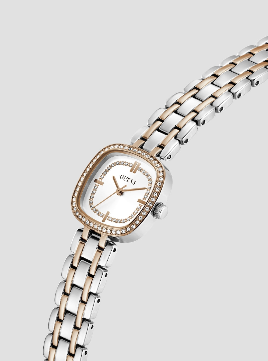 GUESS Accessories Silver Rose Gold Hazel Watch GW1018L5 Side View