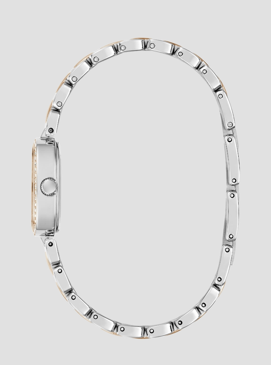 GUESS Accessories Silver Rose Gold Hazel Watch GW1018L5 Side View
