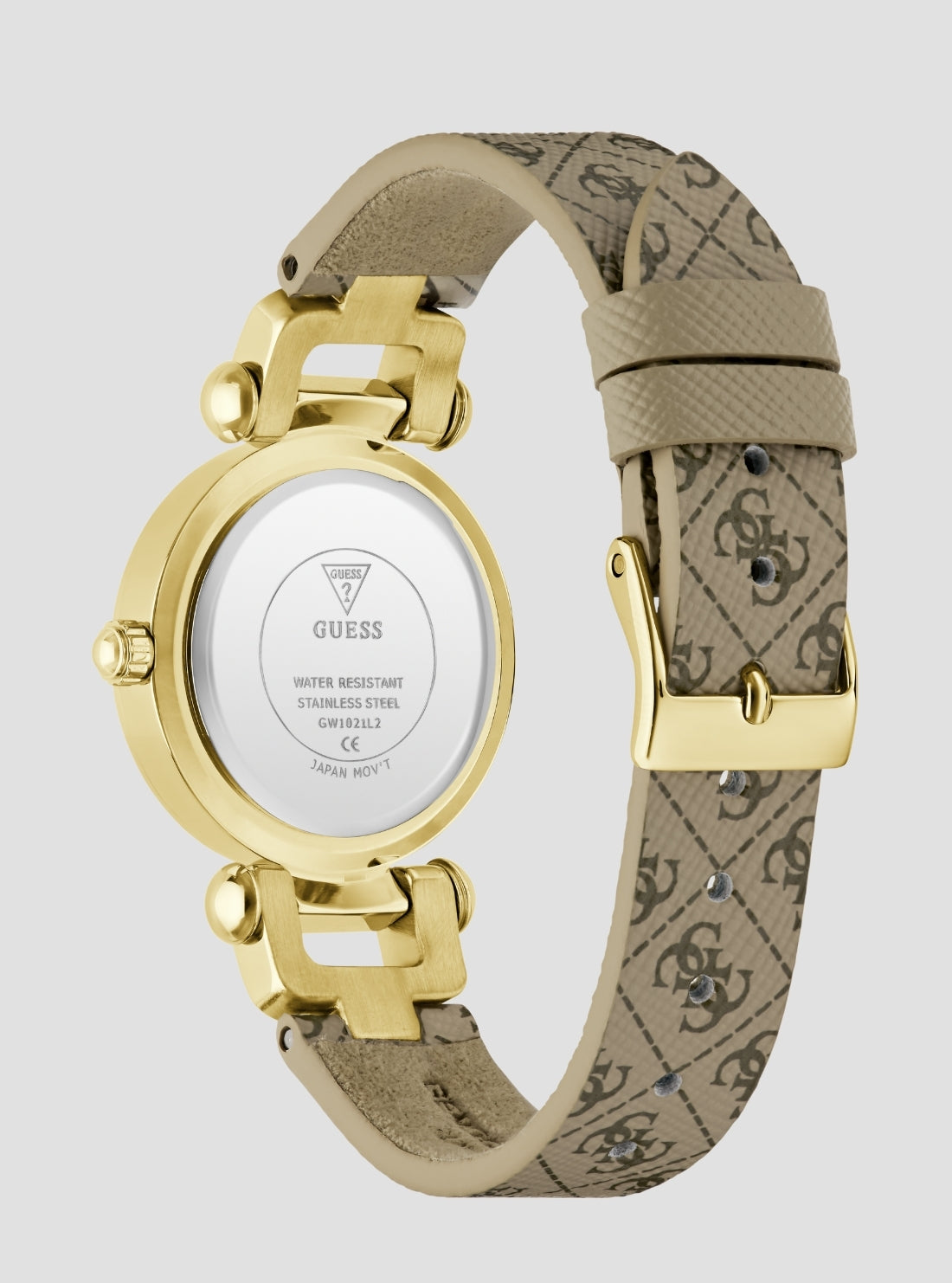 Guess GW1021L2 Brown Logo Gold Ginger Watch GUESS Guess GW1021L2 Brown Logo Gold Ginger Watch GUESS