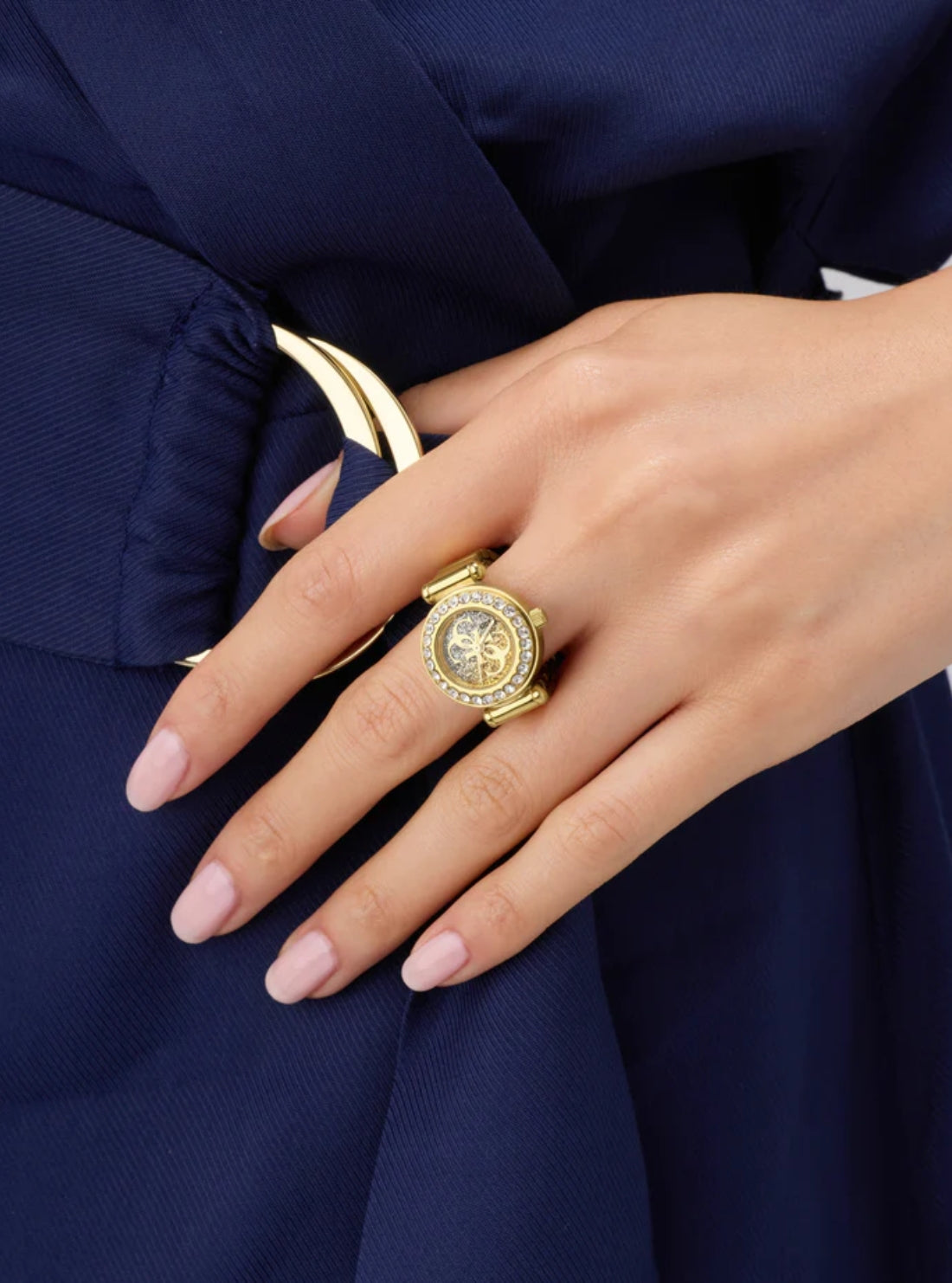 GUESS Accessories Gold Anna Analog Ring GW1022L2 Model View