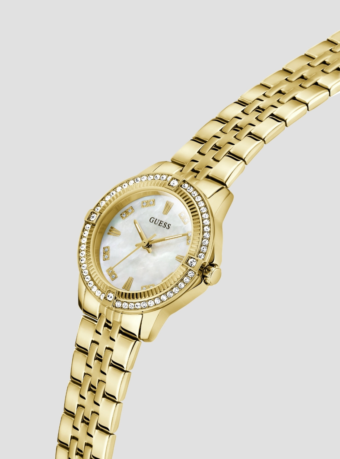 GUESS Accessories Gold Colette Watch GW1027L2 Front Side View