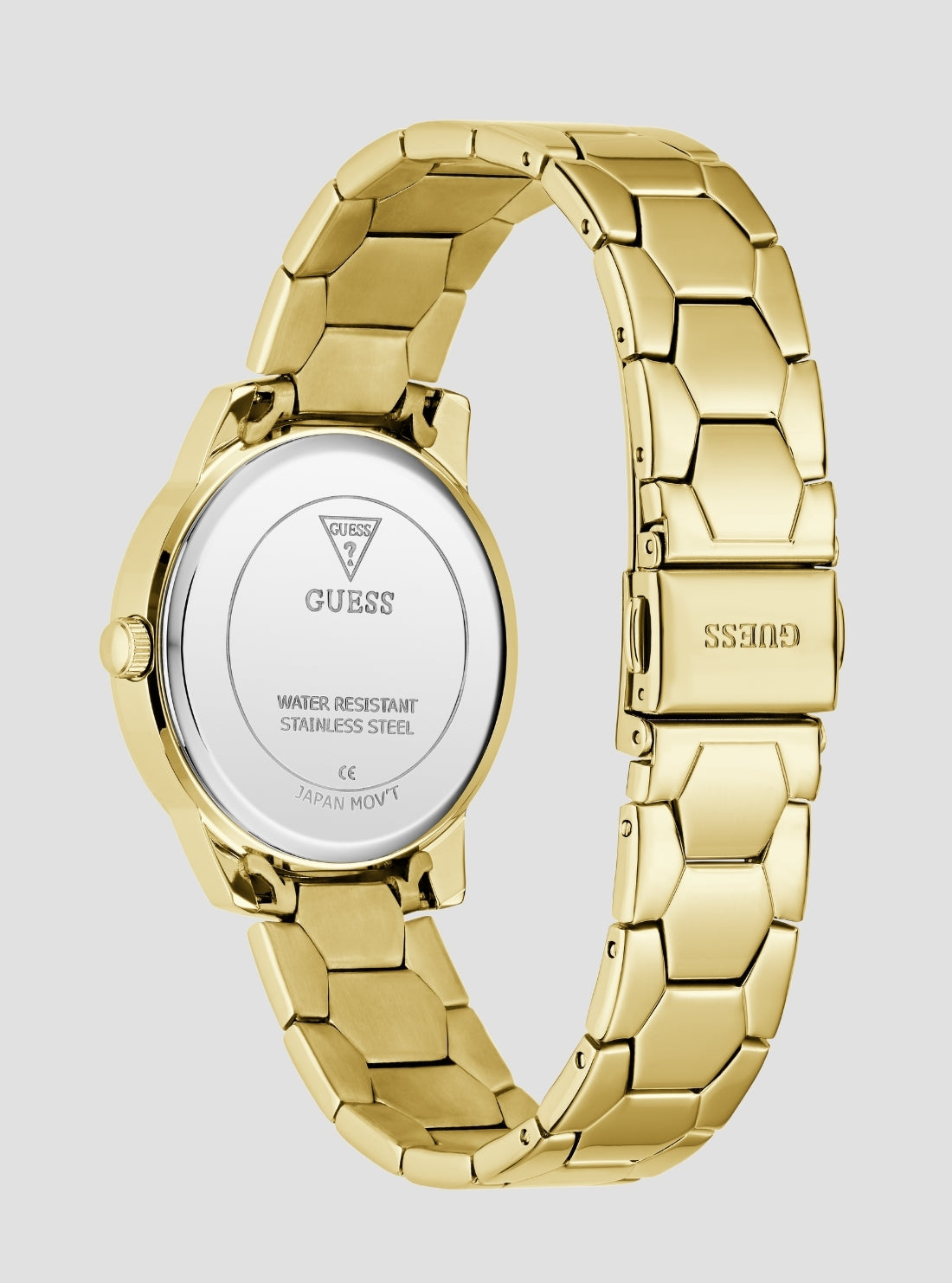 GUESS Accessories Gold Winni Green Dial Watch GW1028L2 Back View