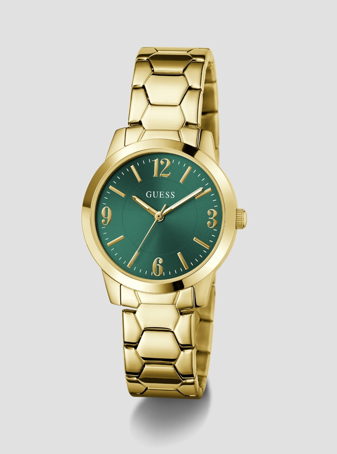 GUESS Accessories Gold Winni Green Dial Watch GW1028L2 Front View_2