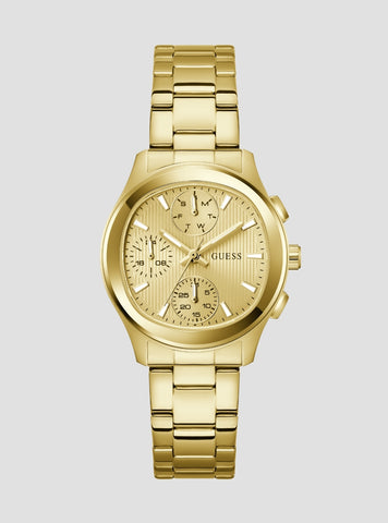 GUESS Accessories Gold Birdie Watch GW1031L2 Front View