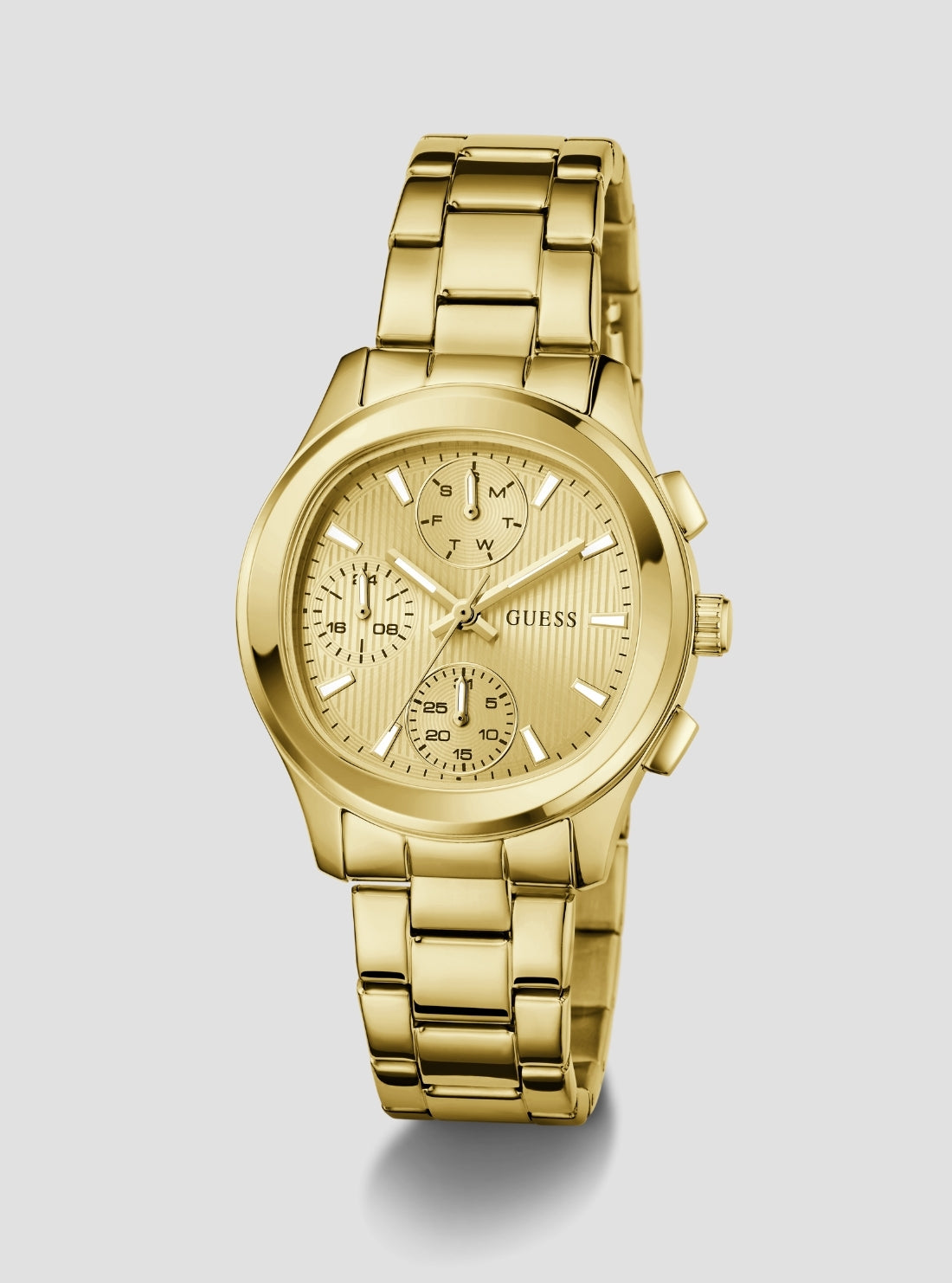 GUESS Accessories Gold Birdie Watch GW1031L2 Front View_2