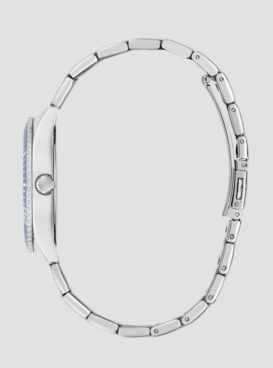 GUESS Accessories Silver Mariana Blue Dial Watch GW1035L1 Side View