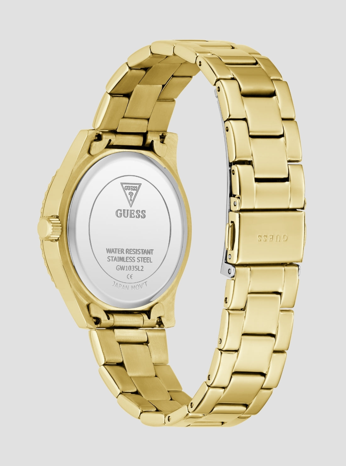 GUESS Accessorie sGold Mariana Green Dial Watch GW1035L2 Back View