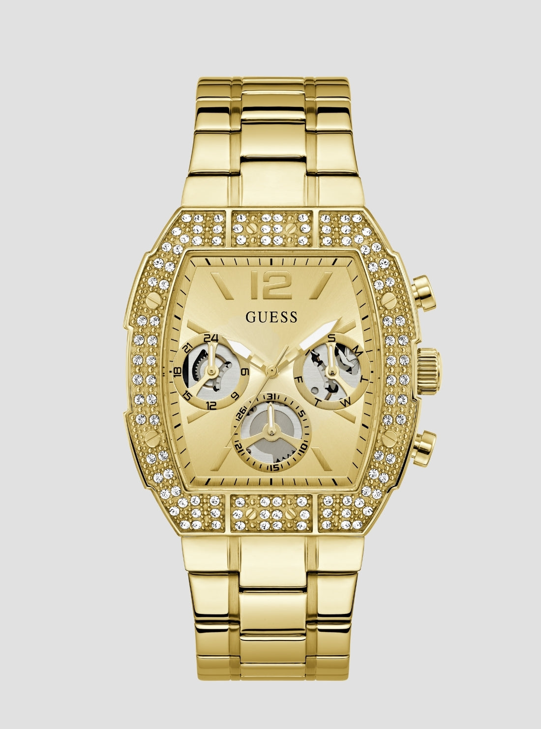 GUESS Accessories Gold Phoenix Quantum Watch GW1068G2 Front View