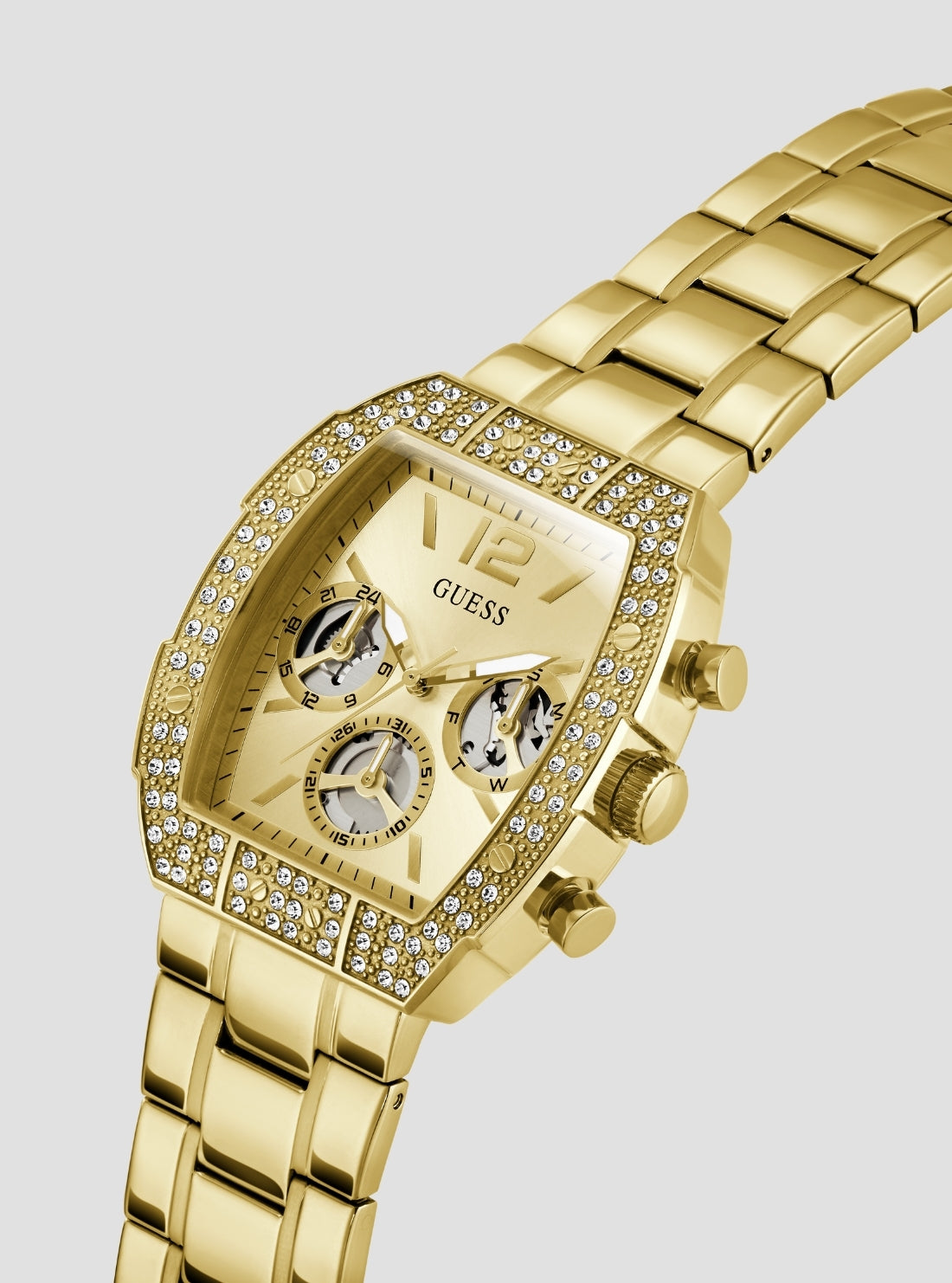 GUESS Accessories Gold Phoenix Quantum Watch GW1068G2 Side View