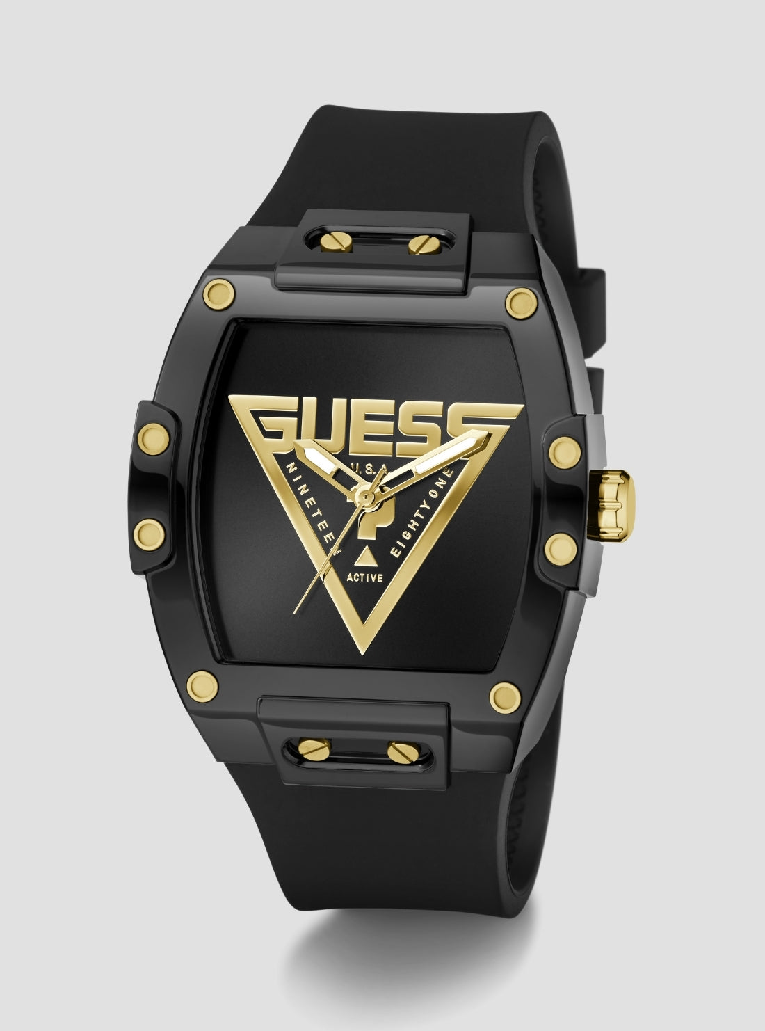 GUESS Accessories Black Phoenix Watch GW1072G2 Front Side View