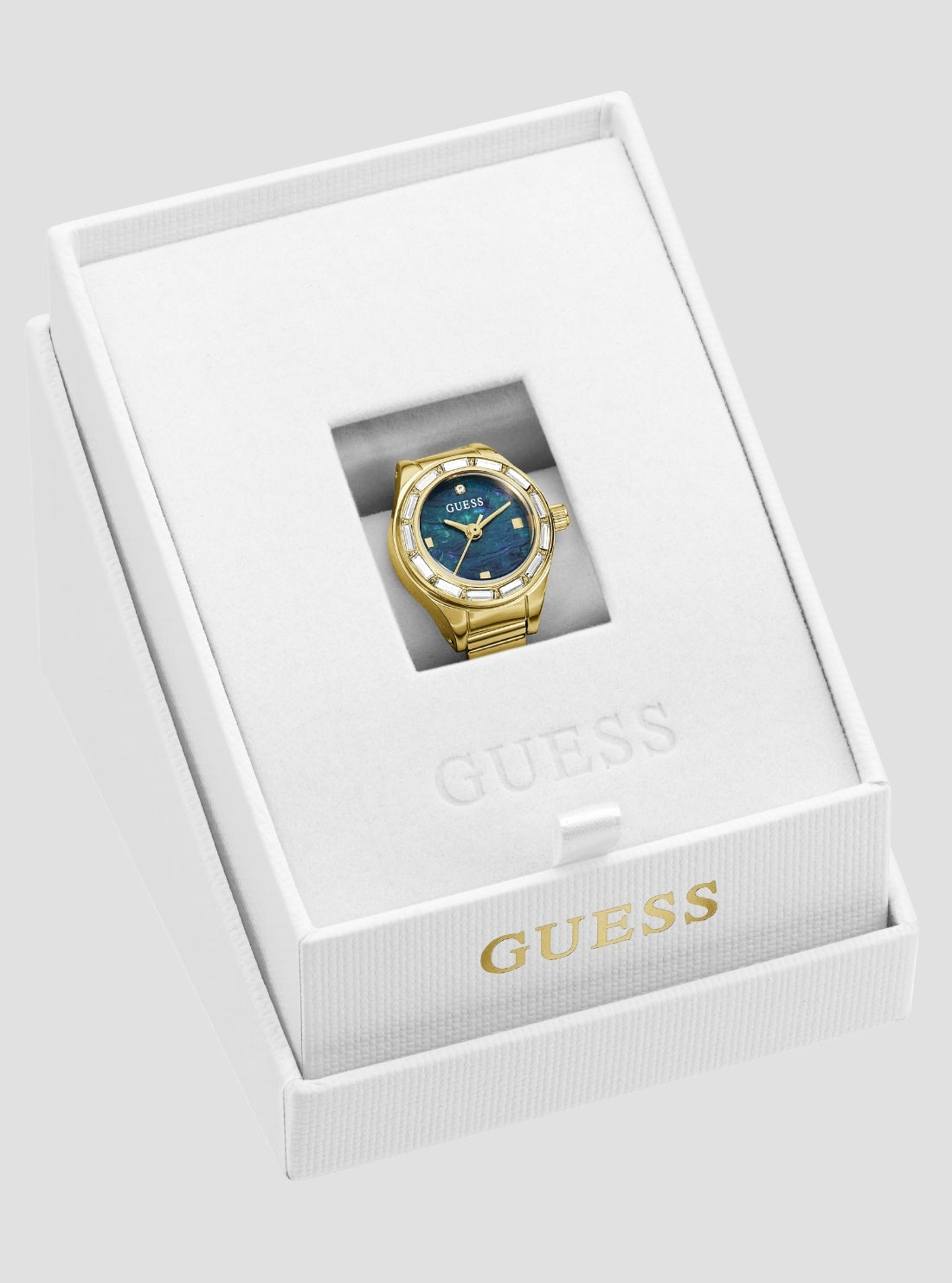 GUESS Accessories Gold Esme Crystal Watch GW1085L2 Detail View