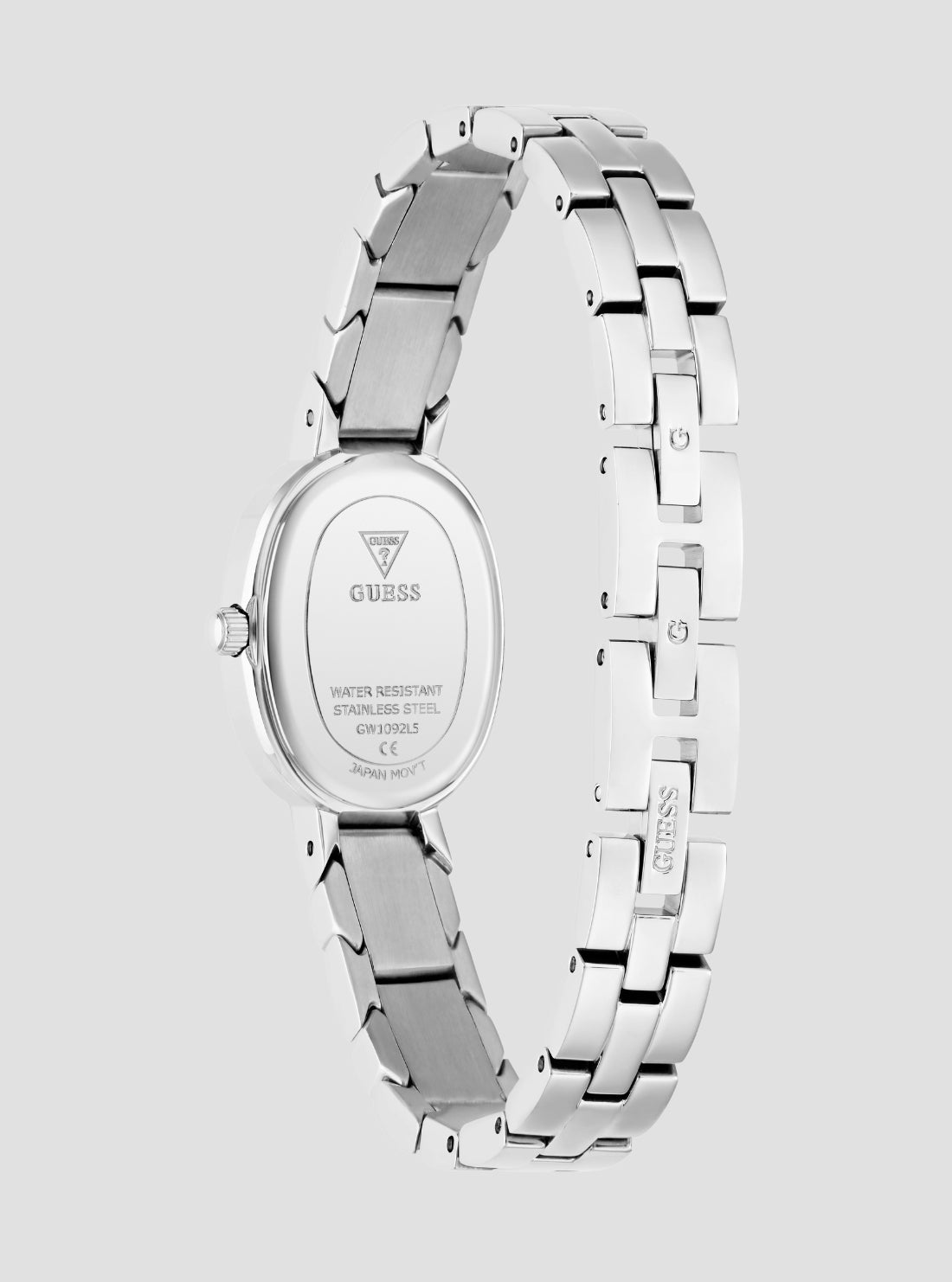 GUESS Accessories Silver Rose-Gold Viola Crystal Watch GW1092L5 Side View