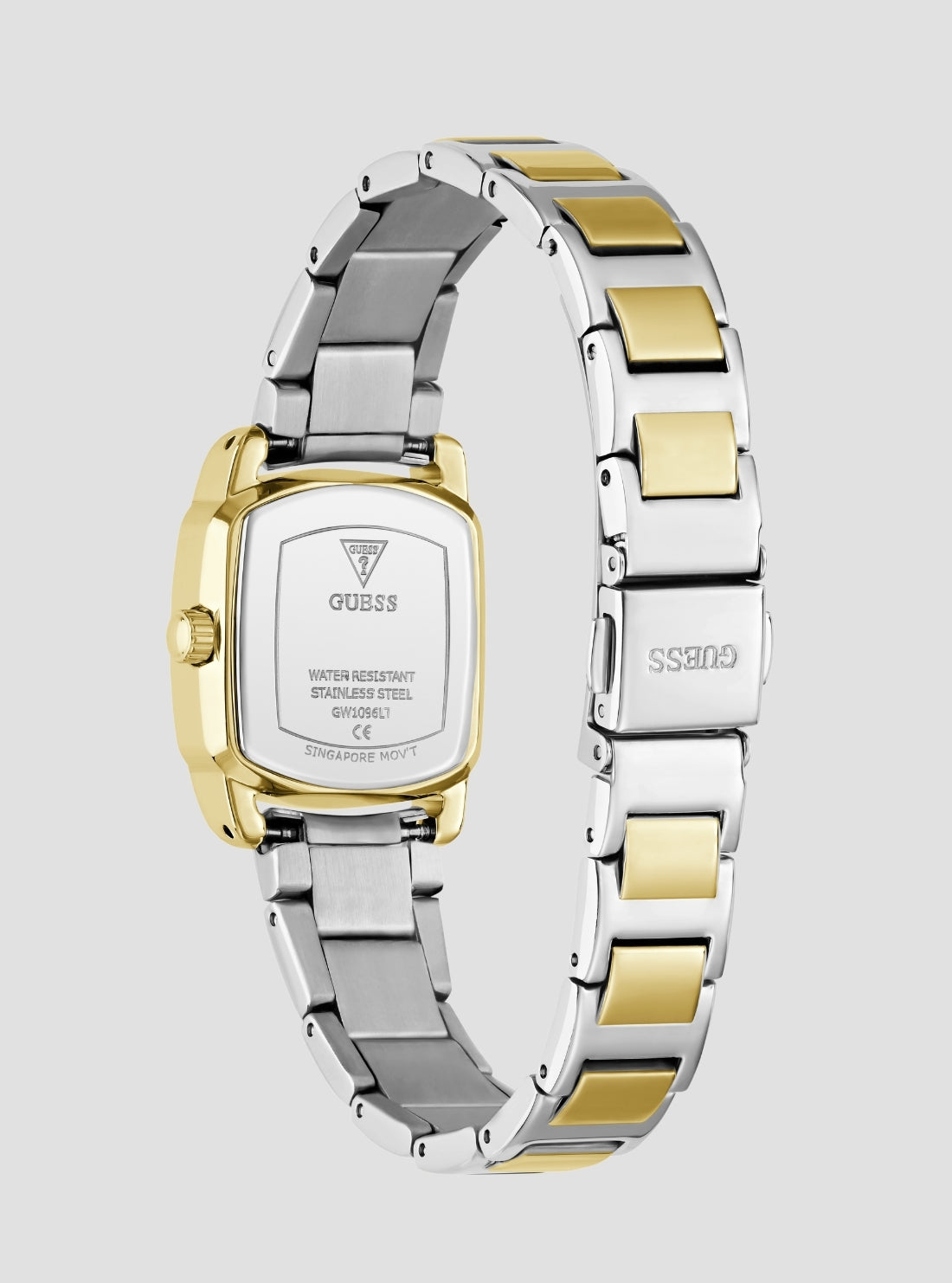GUESS Accessories Silver Gold Etta Watch GW1096L7 Back View