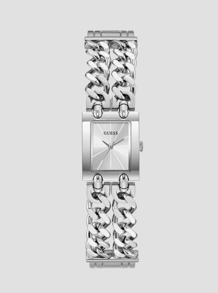 GUESS Accessories Silver Micro Mod Watch GW1112L1 Front View