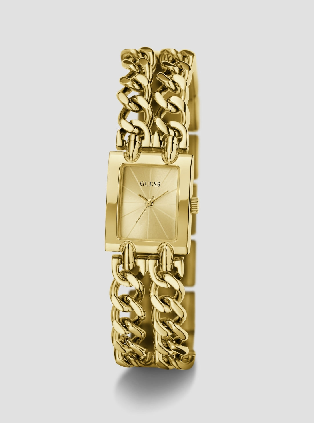 GUESS Accessories Gold Micro Mod Watch GW1112L2 Front Side View