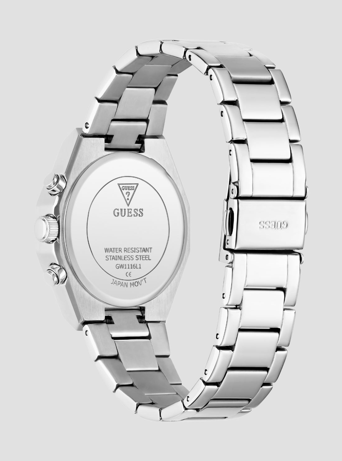 GUESS Accessories Silver Selina Multifunction Watch GW1116L1 Back View