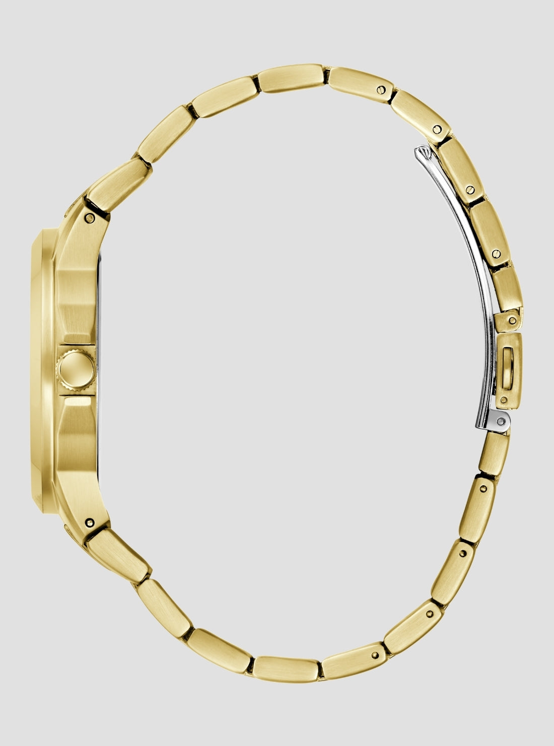 GUESS Accesories Gold Black Dial Archie Watch GW1121G2 Side View3