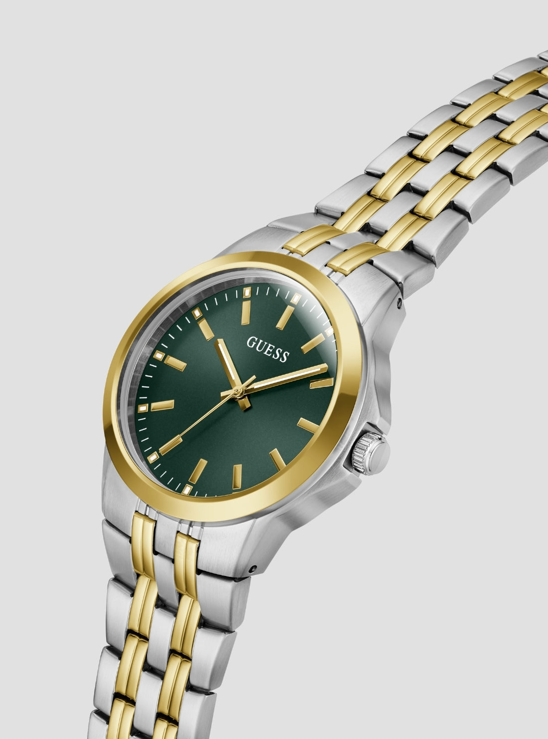 GUESS Accessories Silver Gold Archie Watch GW1121G4 Side View