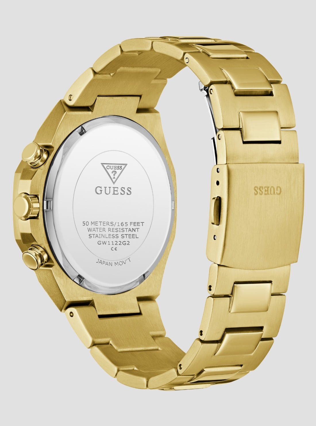 GUESS Accessories Gold Blake Chronograph Watch GW1122G2 Back View