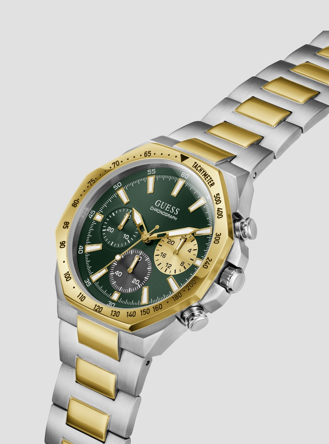 GUESS Accessories Silver Gold Blake Chronograph Watch GW1122G4 Side View