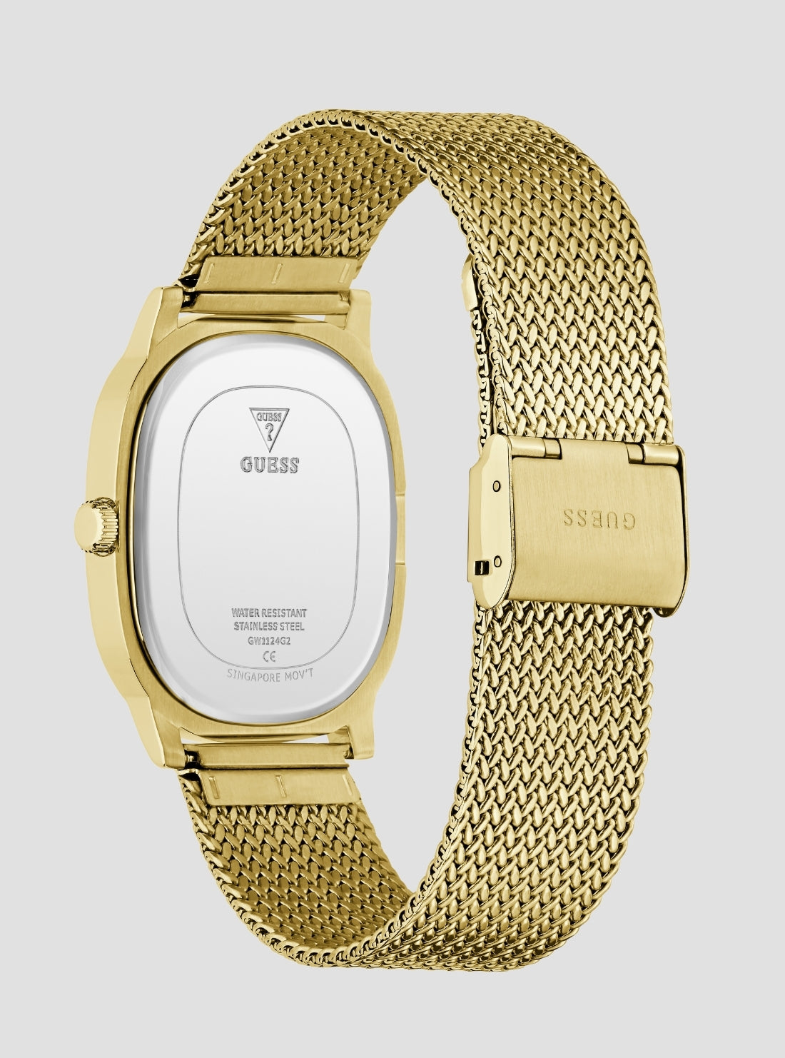 GUESS Accessories Gold Green Dial Felix Watch GW1124G2 Back View
