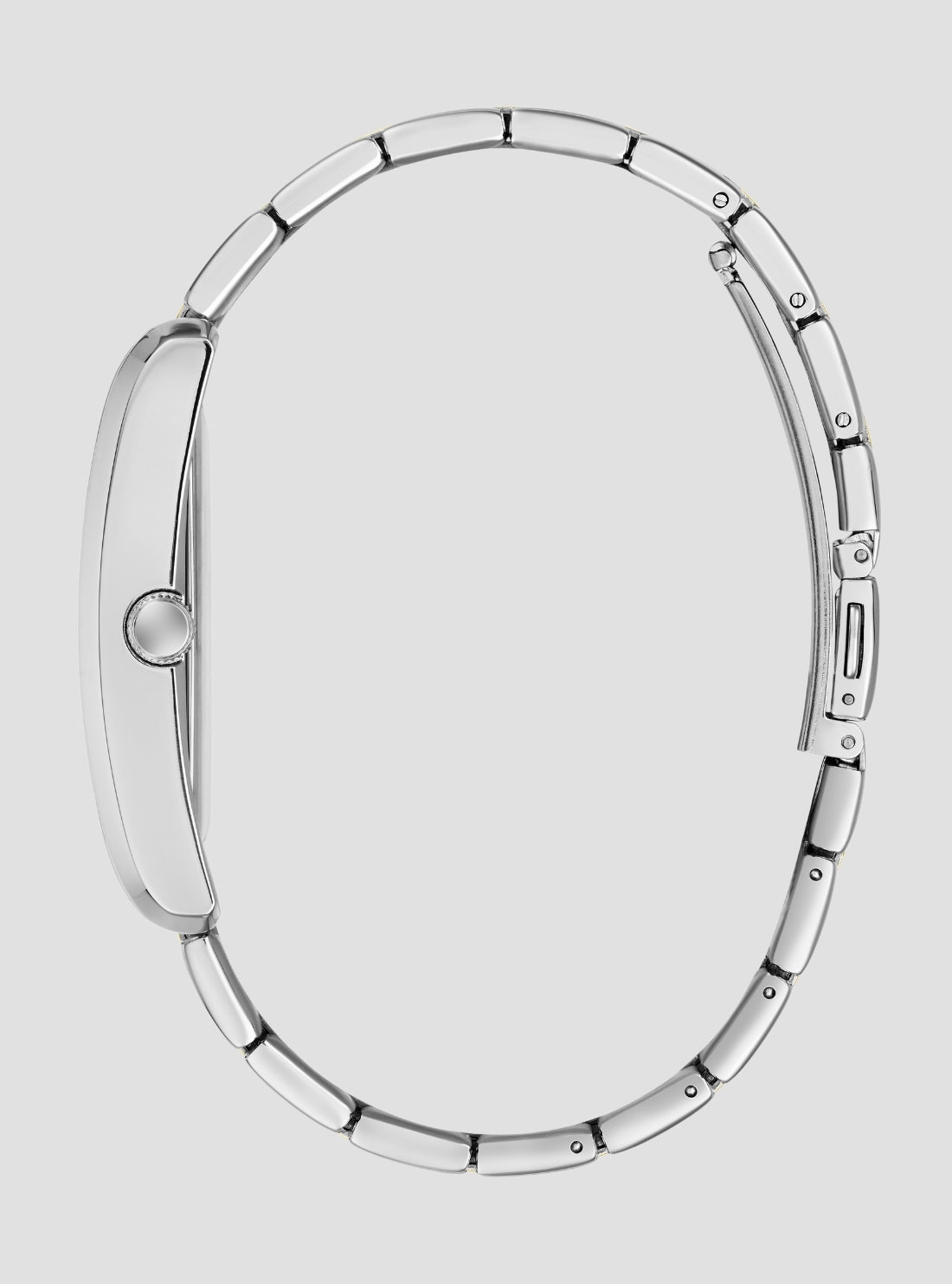 GUESS Accessories Silver Hugh Black Dial Watch GW1125G1 Side View2
