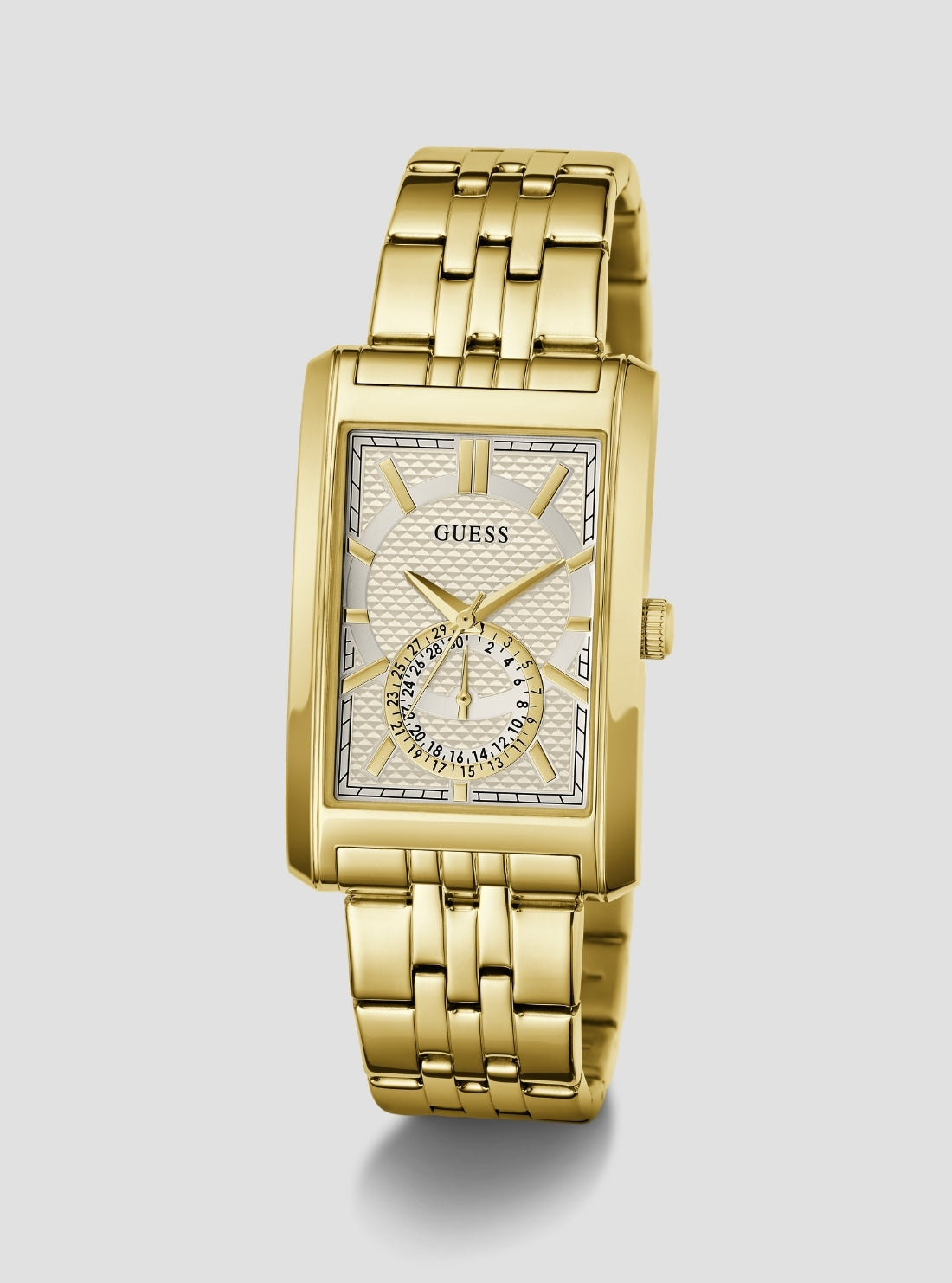 GUESS Accessories Gold Hugh Watch GW1125G2 Front Side View
