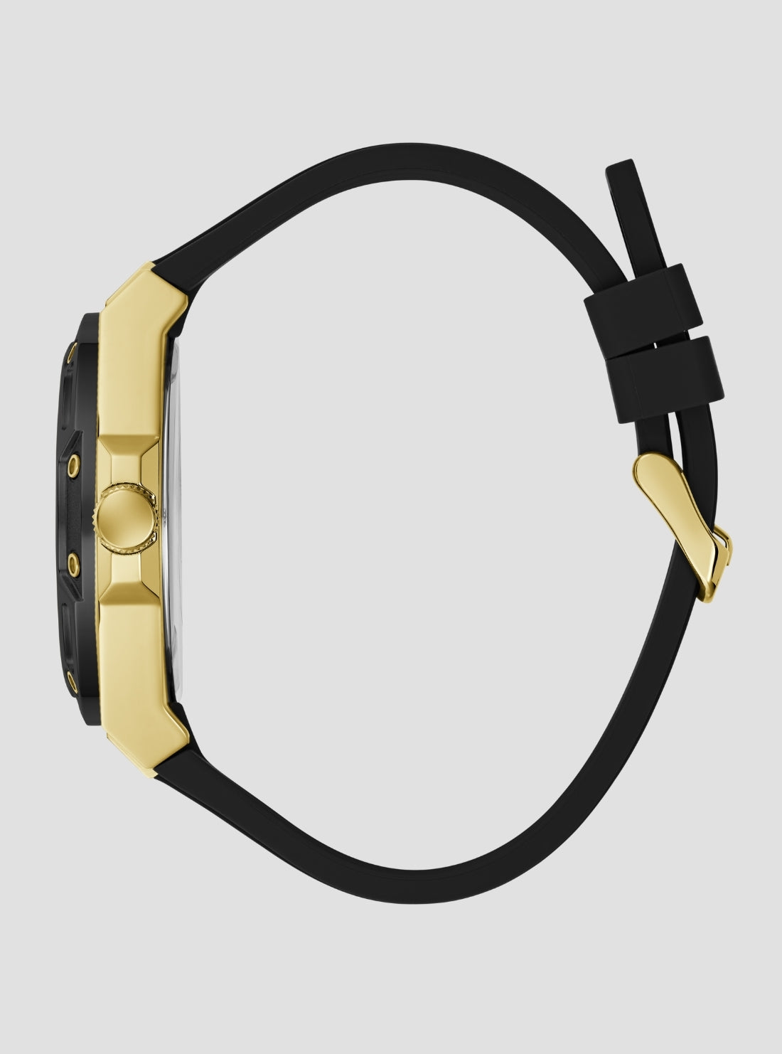 GUESS Accessories Black Gold Carver Multifunction Watch GW1132G2 Side View2