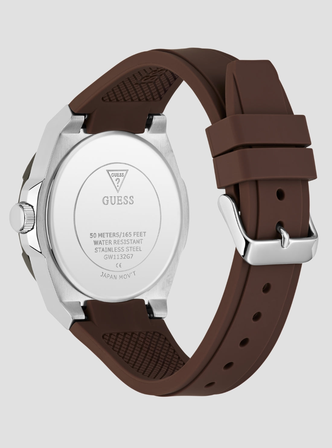 Brown Carver Blue Dial Watch