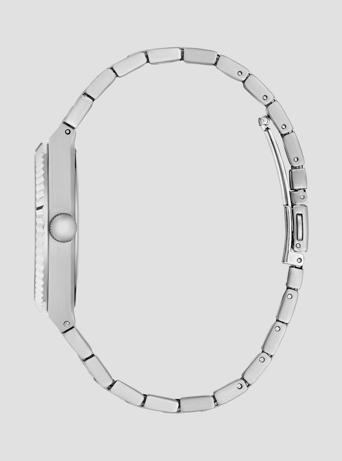 GUESS Accessories Silver Blue Dial Vincent Watch GW1153G1 Side View3