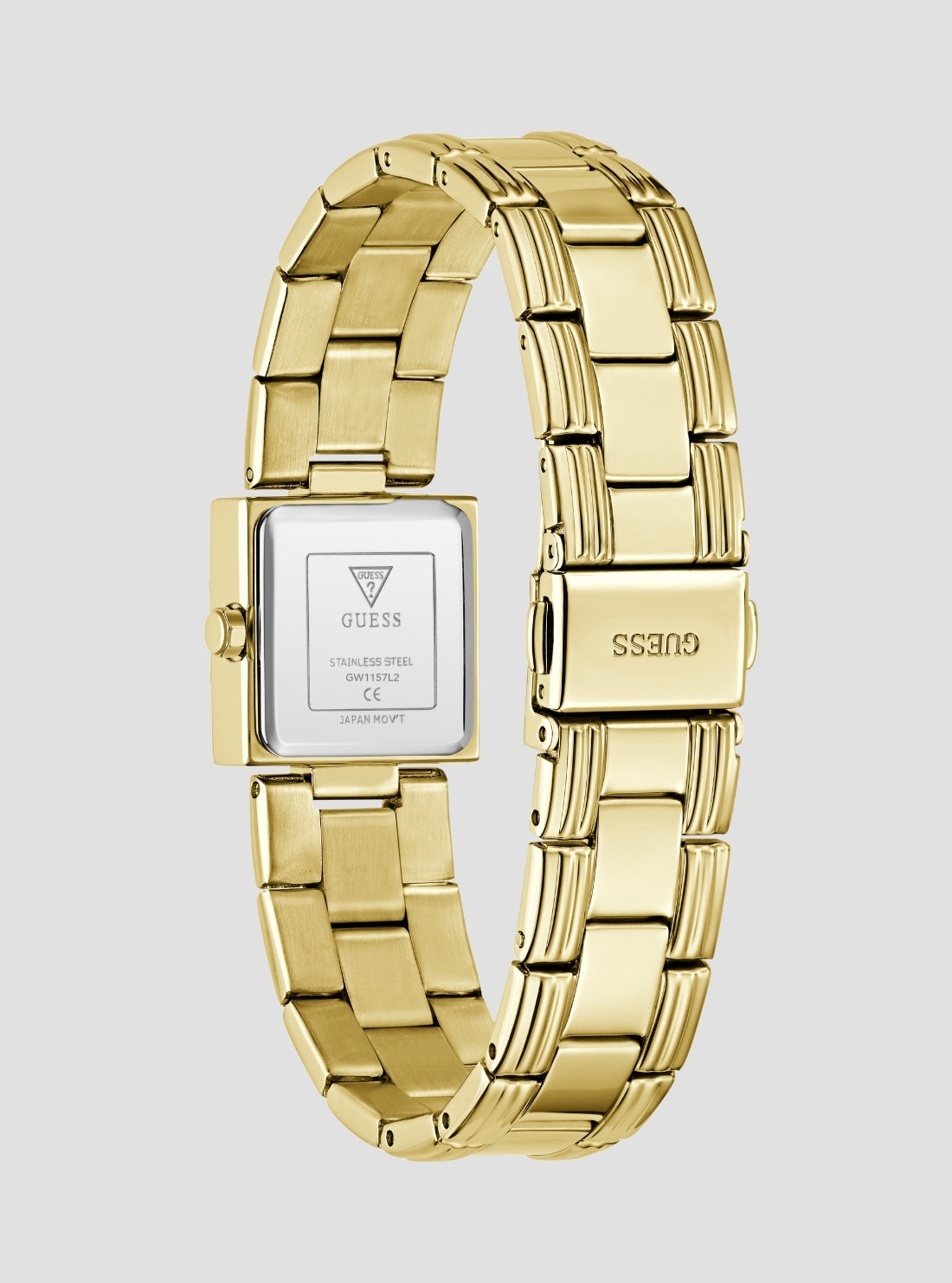 GUESS Accessories Gold Taylor Crystal Watch GW1157L2 Back View
