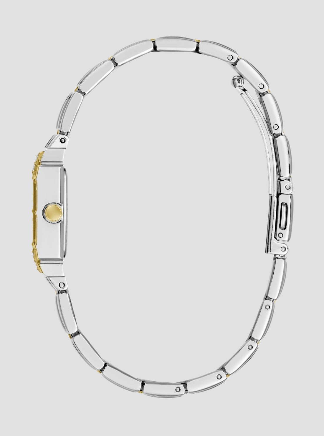 GUESS Accessories Silver Gold Taylor Crystal Watch GW1157L3 Side View