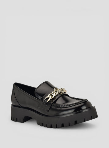 GUESS Footwear Black Almer Loafers ALMER Side View