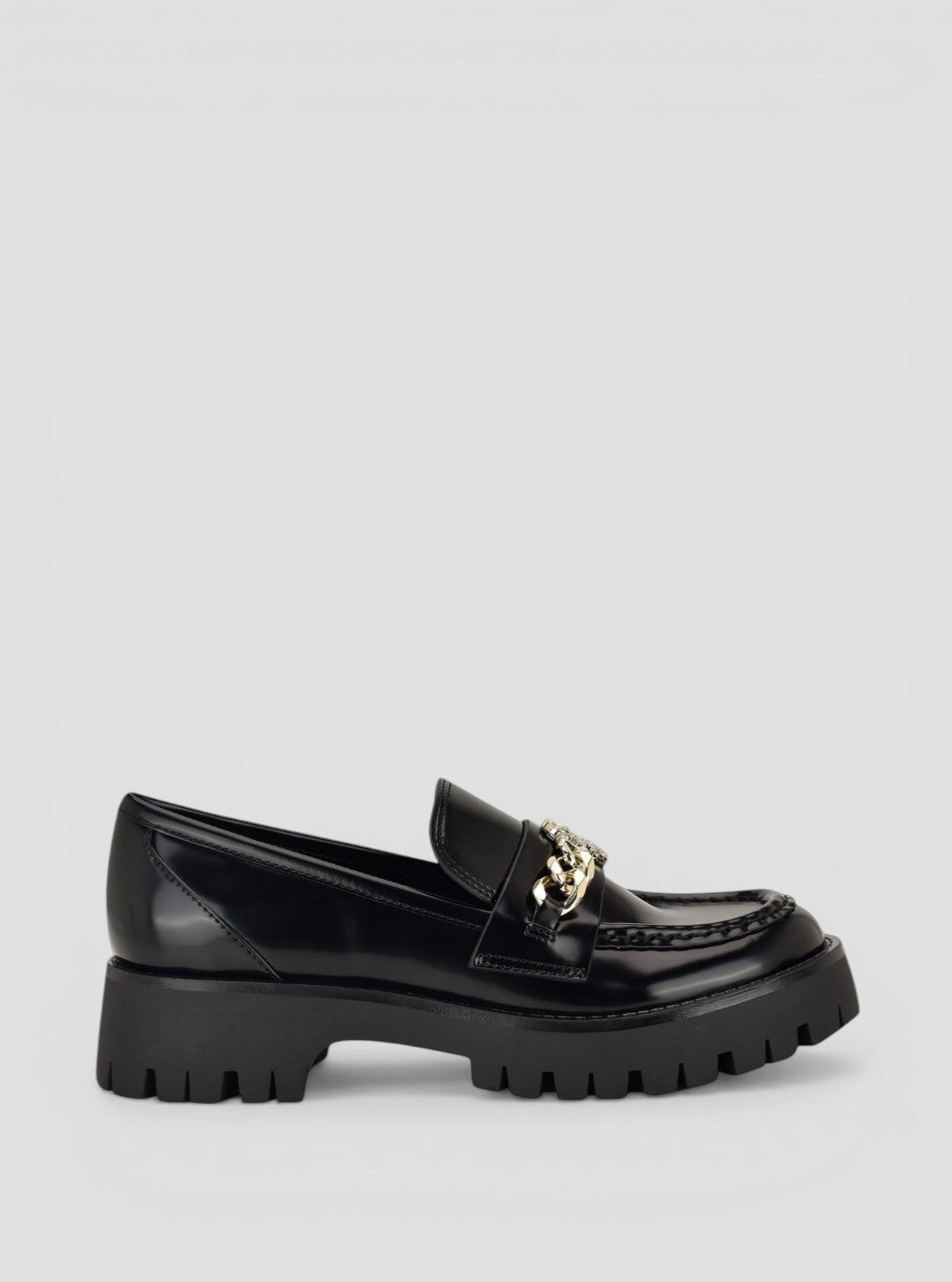 GUESS Footwear Black Almer Loafers ALMER Side View_2