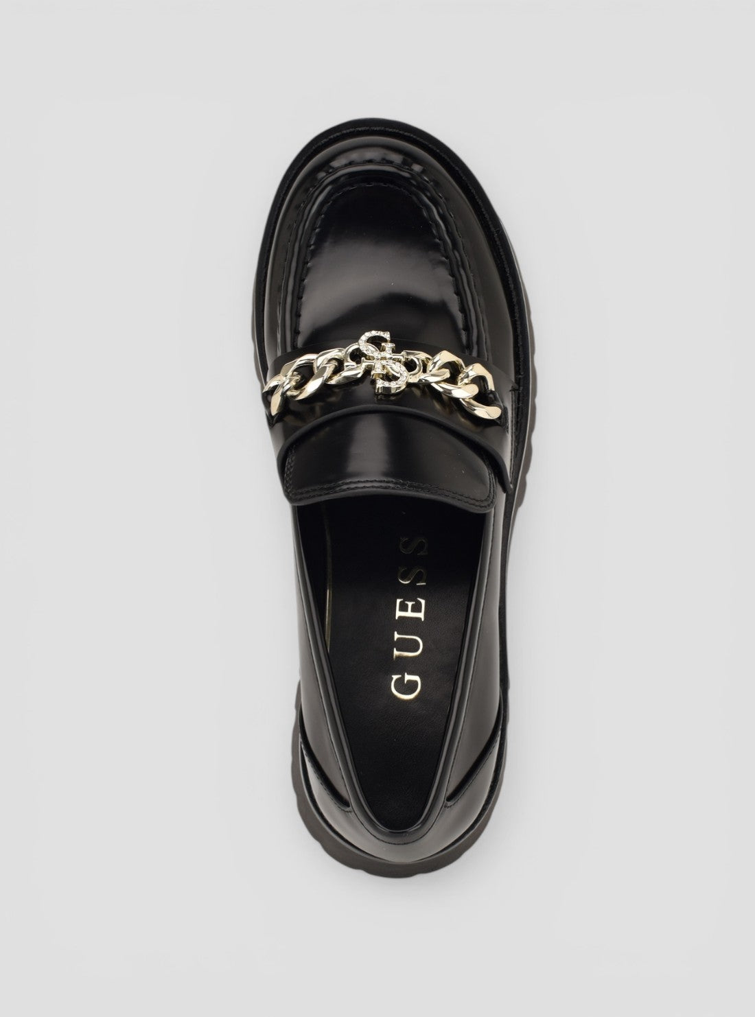 GUESS Footwear Black Almer Loafers ALMER Top View
