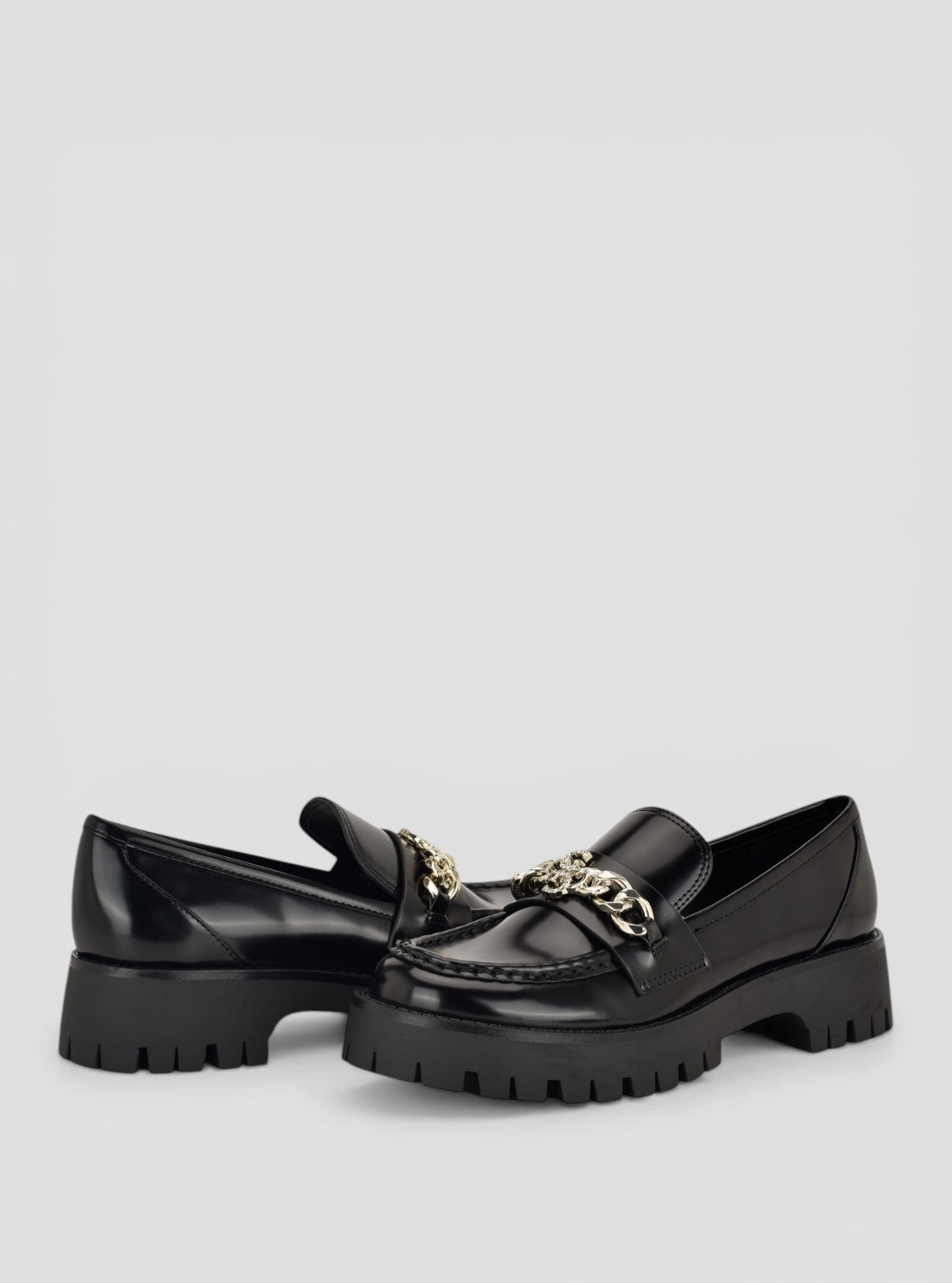 GUESS Footwear Black Almer Loafers ALMER Front Side View
