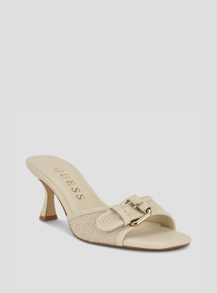 GUESS Footwear Ivory Dista3 Kitten Heels DISTA3 Front Side View