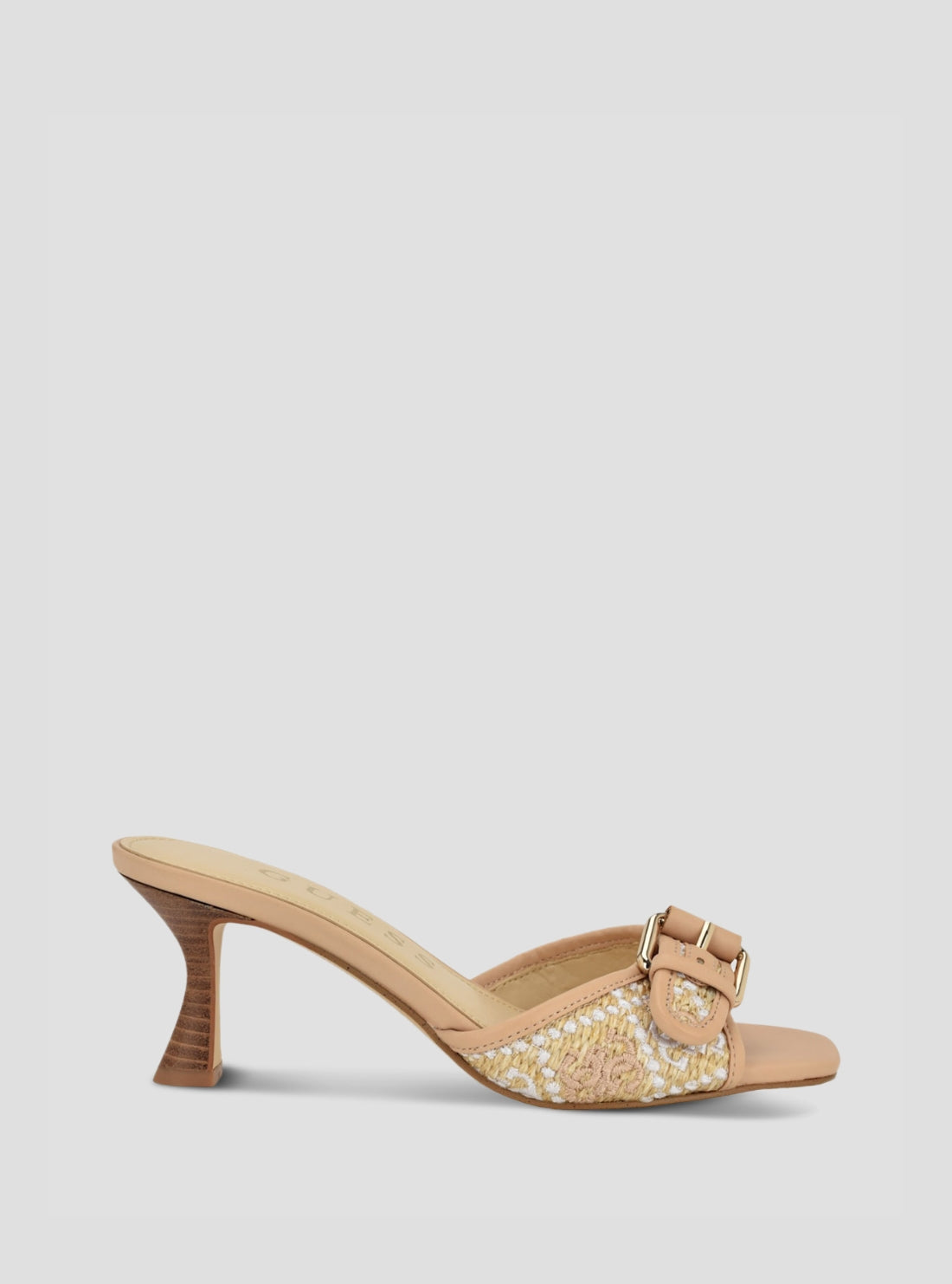 GUESS Footwear Beige Dista Heeled Sandals DISTA4 Side View